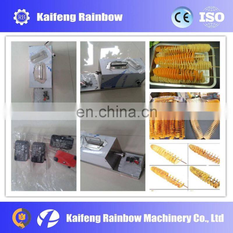 High Quality Best Price twisted potato chips cutting machine price/commercial potato chips spiral cutter