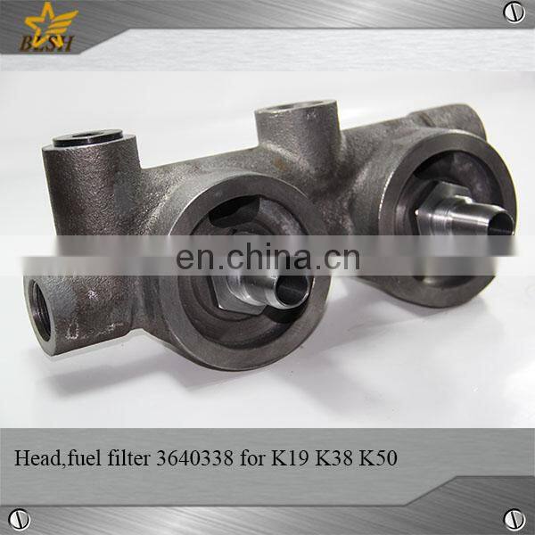 Original diesel fuel filter head 3640338 for cummins K50 parts