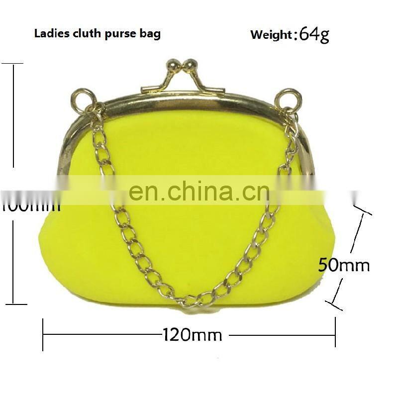 Elegant Ladies Clutch Handbag Purse Gold with Diamond Brand Women Tote Wallets