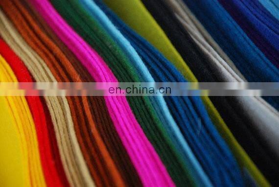 Factory price Laminated 5mm colored thick 100% wool felt