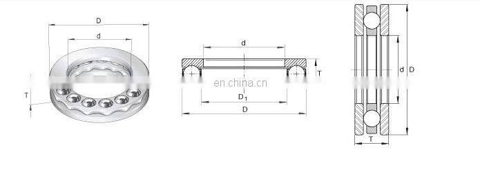 F8-19M thrust ball bearings 8x19x7 mm
