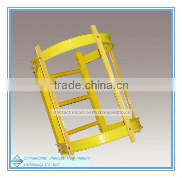 frp telescopic ladder, a ladder with platform, MLFF folding ladder