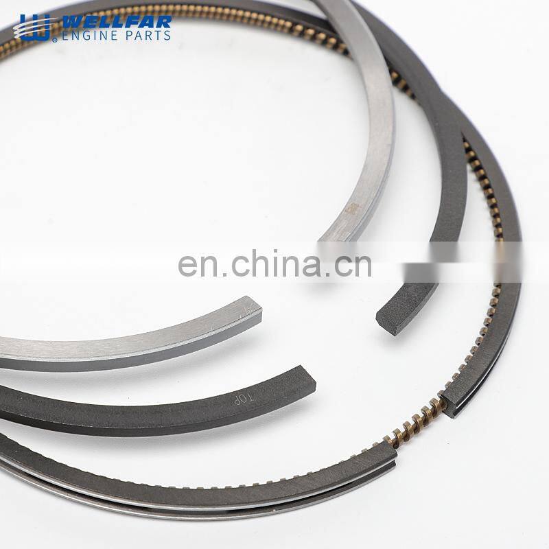 Ductile cast iron and Alloy material 6BT engine parts 102mm Piston ring for 3802230