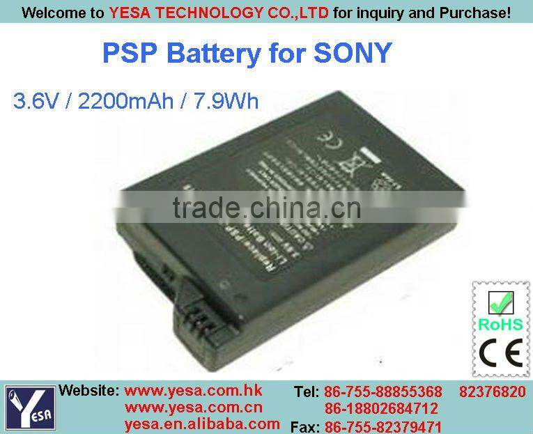 Battery for SONY Game Player PSP-110