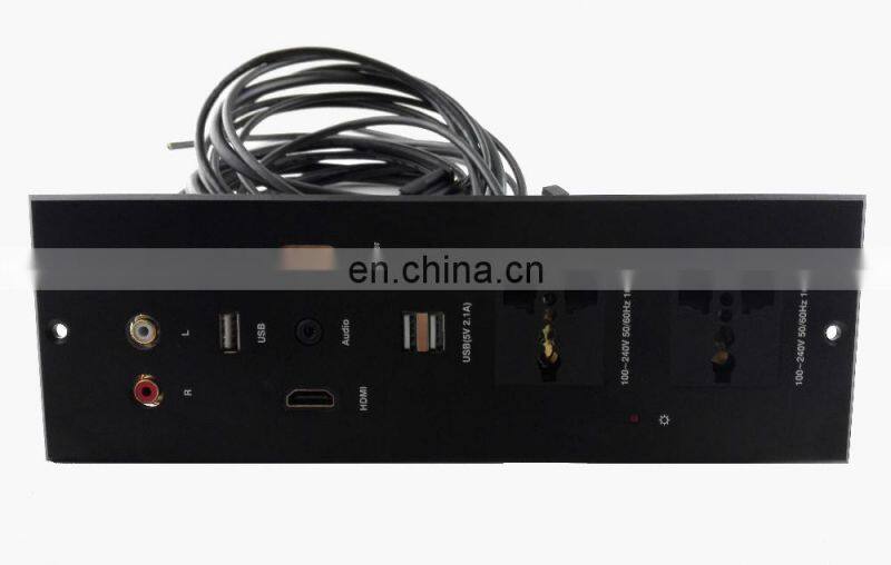 (WP301) Multimedia Power+USB+VGA+AV universal wall socket with USB port