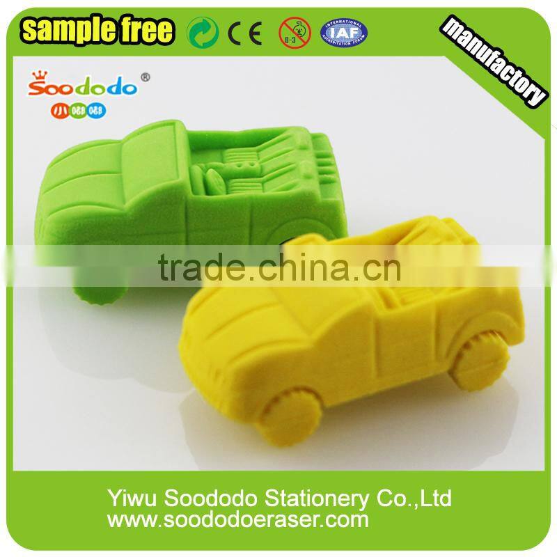 Wholesaler High Quality 3D Car Shape Rubber Eraser