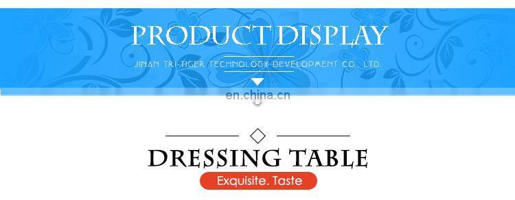 Wooden Vanity Mirror Modern Dressing Table With Mirror And Stool