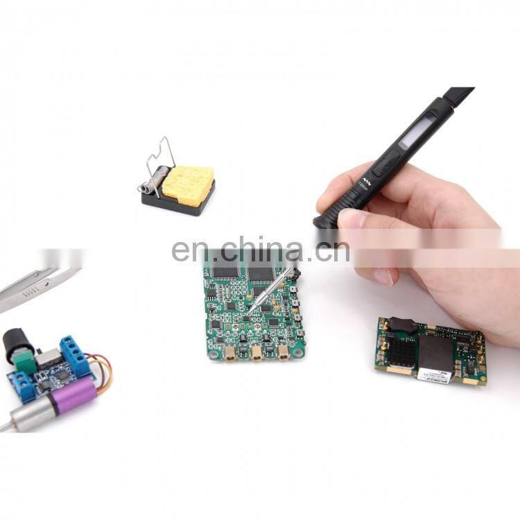 TS80P-main Smart Electric Solder Station Adjustable Temperature Soldering Iron w/ B02 Iron Tip