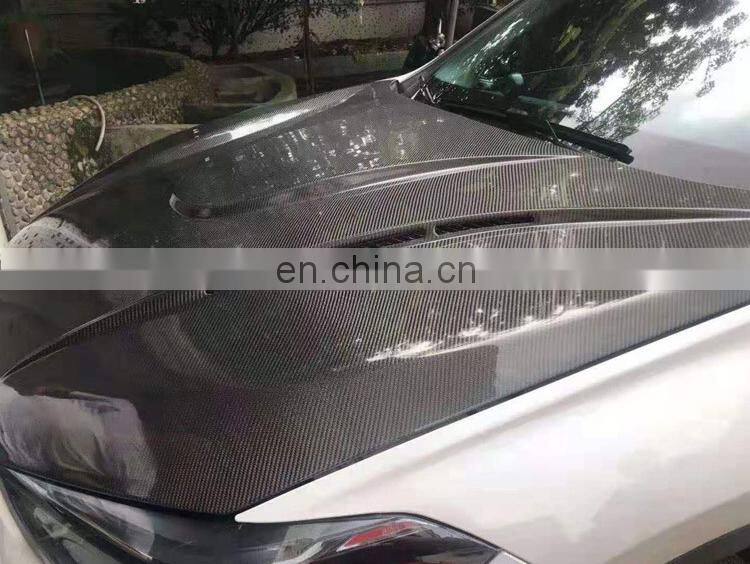 Runde Haman Style Carbon Fiber Material Auto Car Bonnet Engine Hood For BMW X5 X6 F15 F16 Hood