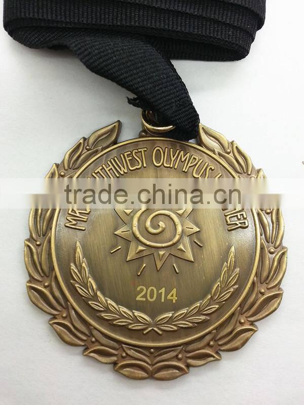 Custom High Quality 2014 gold Award Metal Sport Medals/Souvenir Medals
