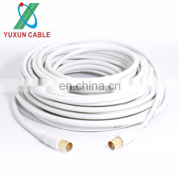 Factory Price 3C-2V Coaxial Cable 75 Ohm With TV Antenna Connector