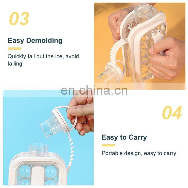 17 grids Ice Ball Kettle Ice Maker Mould with Lid Cube Mold Cubic Makers Container Trays