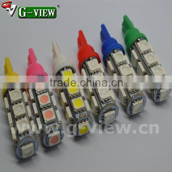 interior auto led light 12v , t10 13smd 5050 led car interior bulb , w5w led car light