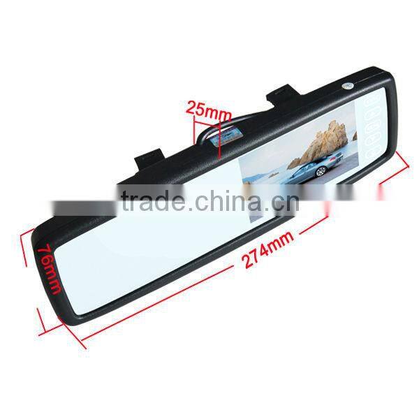 4.3 inch universal rearview video parking sensor system