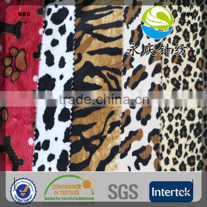 China wholesale hot sale in Indonesia market polyester printed minky /velboa fabric for toy, slipper, home textile