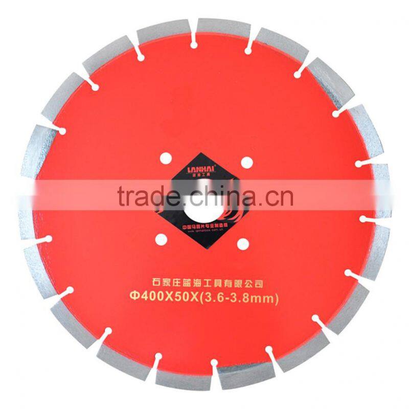 concrete cutting blade with big segment,protective teeth