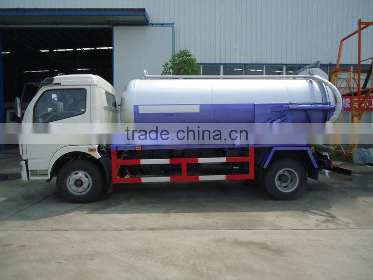 Dongfeng 4x2 sewage suction truck, 3m3 used sewage trucks
