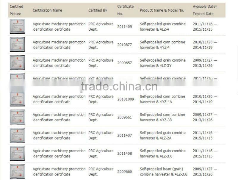 High quality wheat harvester/reaper,harvester combine for rice