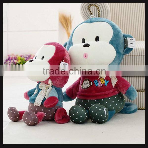 cute small pandent plush monkey soft baby toys