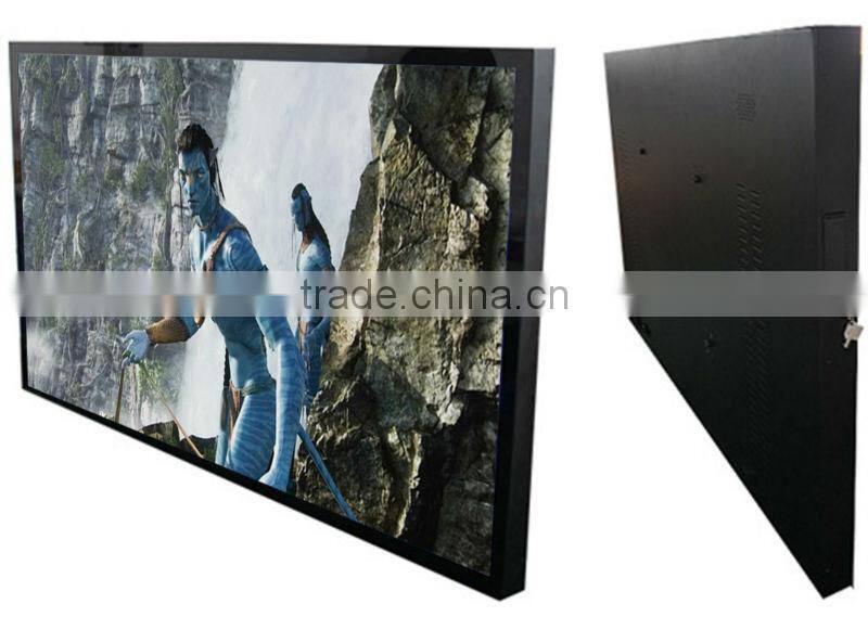 50 inch screen for advertising video player box wall mount lcd tv stand led slim sign exhibition display panel digit display