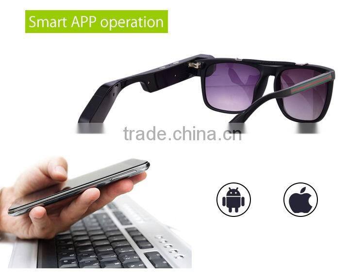Smart Wearable Full HD Sunglasses Camera 1080P 30fps 720P 60fps Camera Glasses Wifi