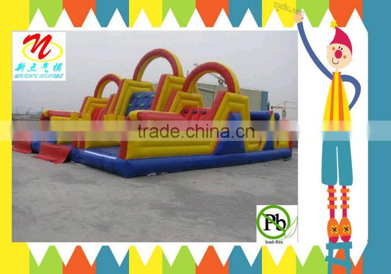 0.55mm pvc inflatable games obstacle course