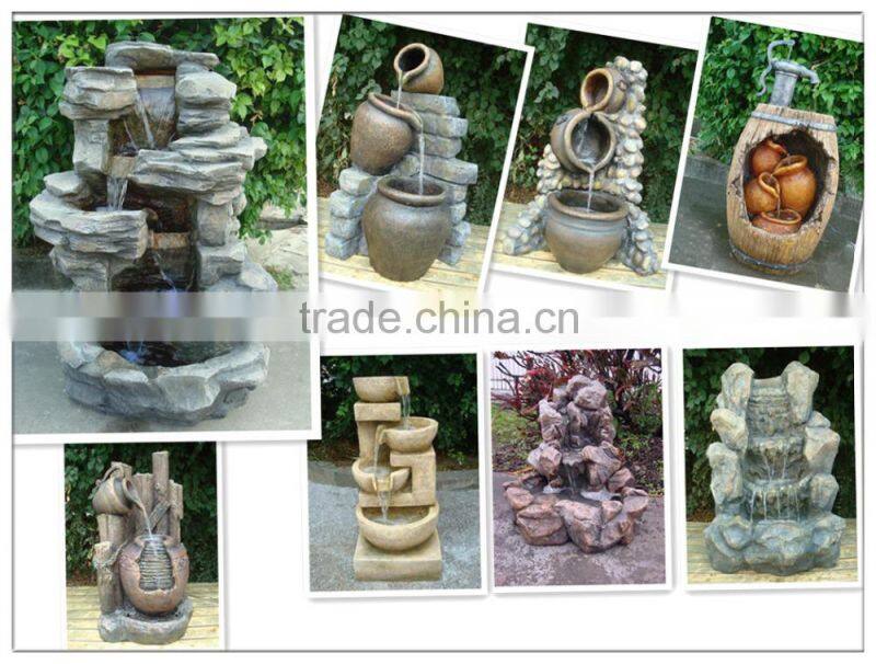 2016 hot sales garden antique pot water fountain