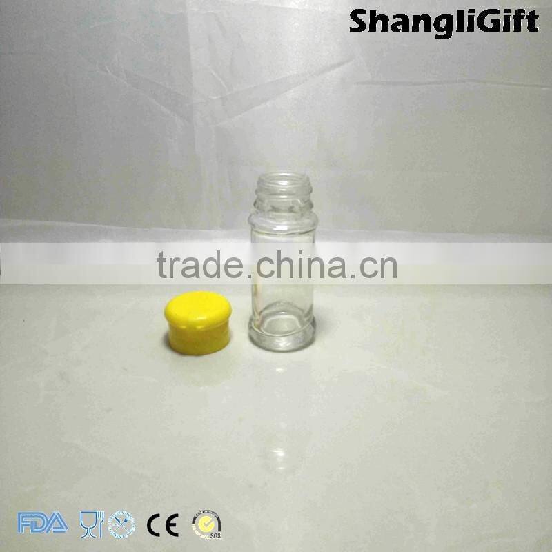 70ml Pepper Shakes Bottle Cylinder Glass Bottles With Plastic Cap