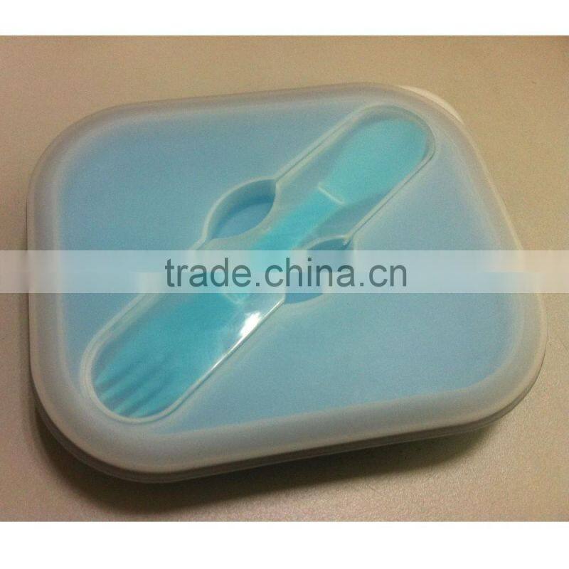 New Shape Practical Produce Eco Friendly Silicone Lunch Box