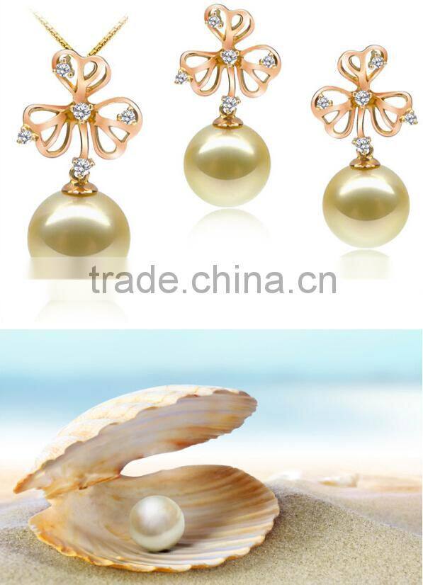 2015 Fashion design simple and generous 925 silver bridal pearl dangling earrings wedding earrings for ladies