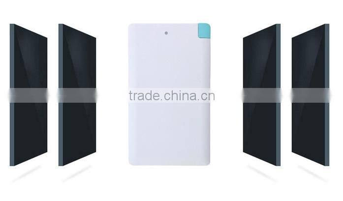 Most popular Fashion Portable 2500mAh credit card power bank for Andorid/IOS