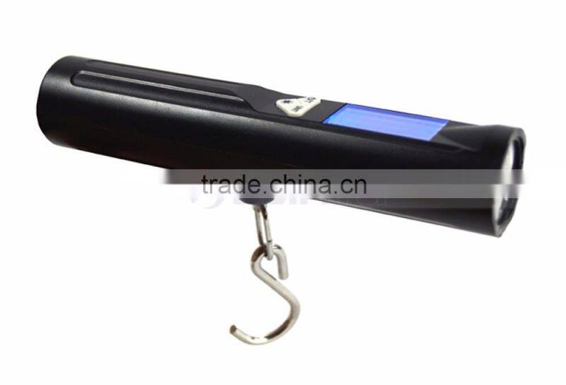 88lb/110lb Capacity 2 in One with Torch Fishing Scale LED Luggage Scale