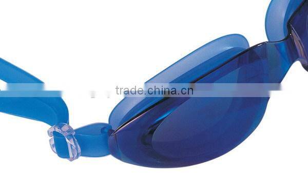 mirror coated adult swimming goggles,wide vision goggles