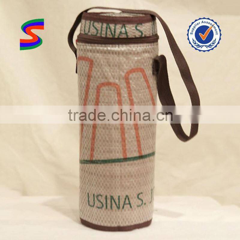 Pink Wine Paper Bag Wine Cooler Bag With Handle