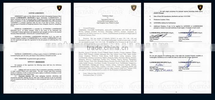 RASTAR Wholesale Authentic licensed lamborghini diecast model cars for children