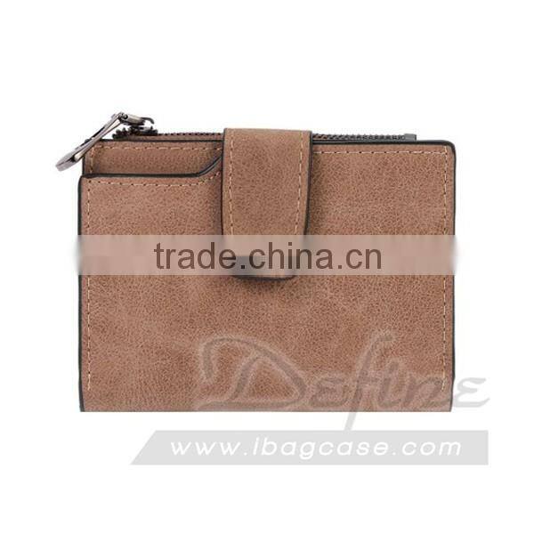 Womens Medium Faux Leather Money Bag