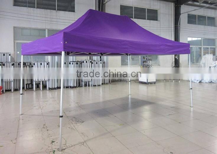 3m x4.5m small hexagon folding gazebo with window and door walls