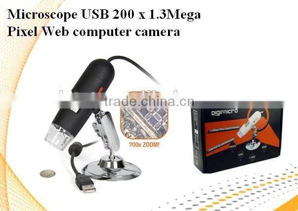 factory supply 2.0MP 500X usb digital microscope/usb microscope