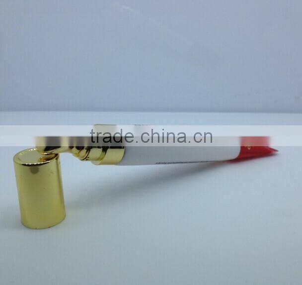 New Type 15ml Cosmetic Tubes with Metal Applicator /Plastic Packing Tubes for Eye Cream and lipstick tube