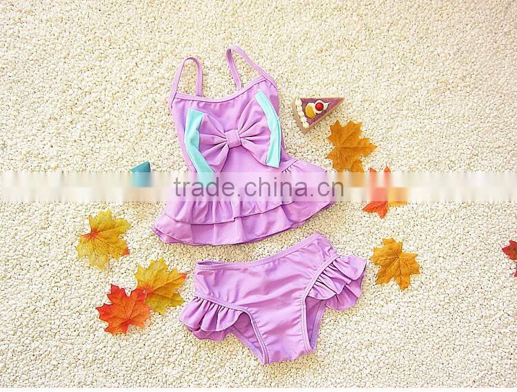 2016 Hot kid swimming suit for beachwear child bikini girl whoelsale kid bathing suit (S017)
