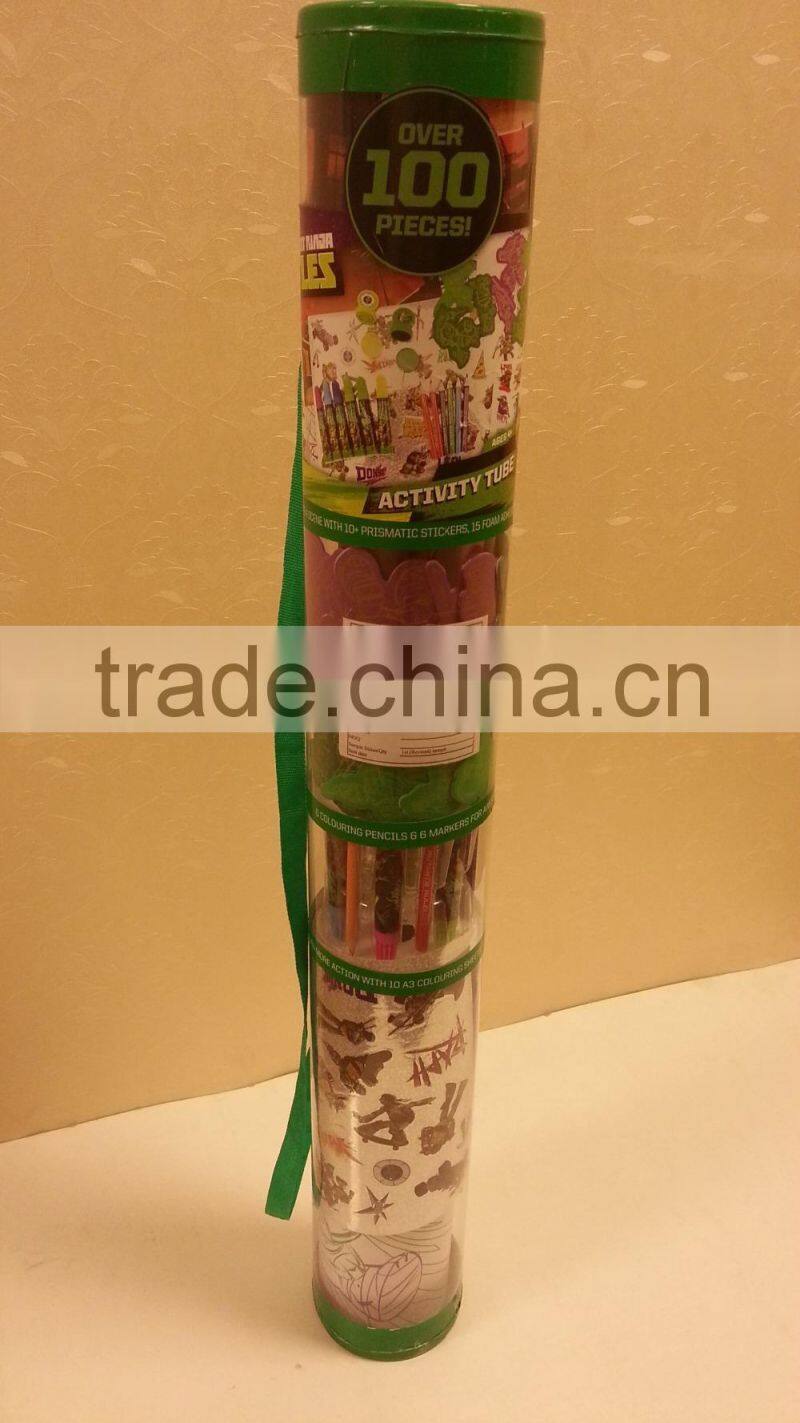 over 100pcs Tmnt Activity Tube Set