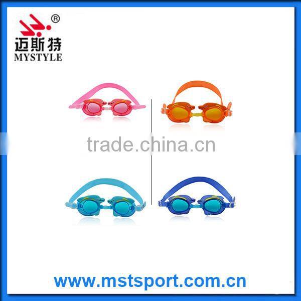 2016 fashion new cute fish cartoon kids goggles manufacturer in China