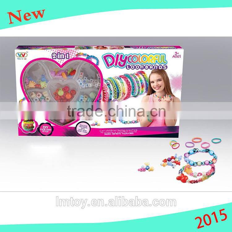 2015 New 2 IN 1 DIY LOOM BANDS 600PCS