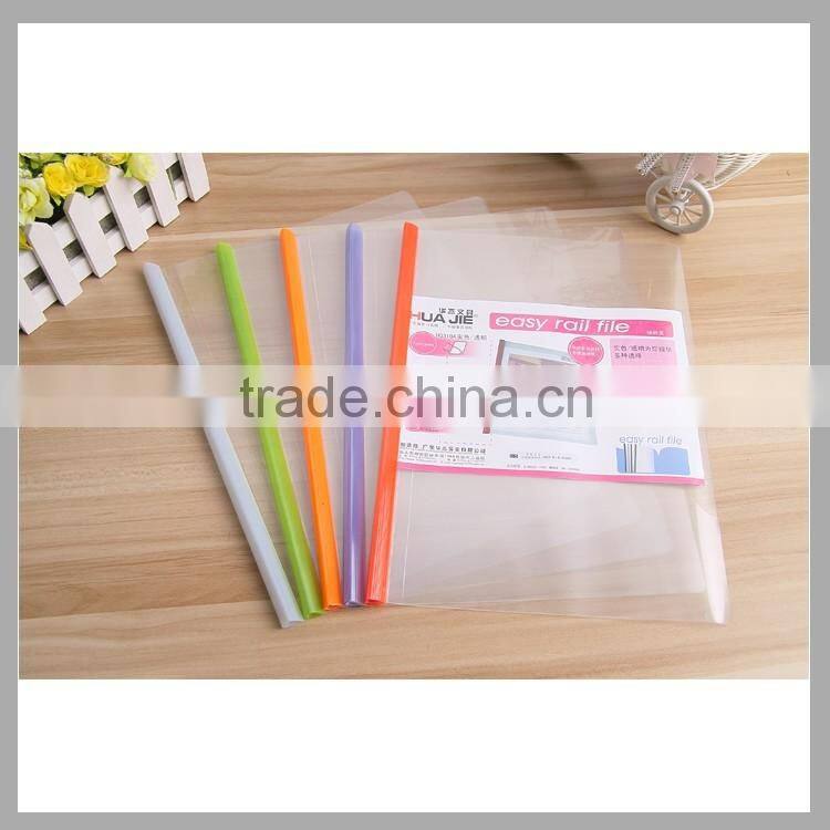 sliding bar file folder report cover with slide bar easy rail file