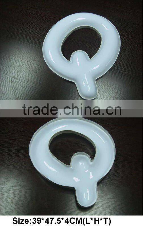 Vacuum thermoforming acrylic taxi top advertising display