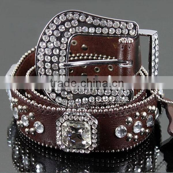 Square Crystal & Rhinestone Fashion Belt
