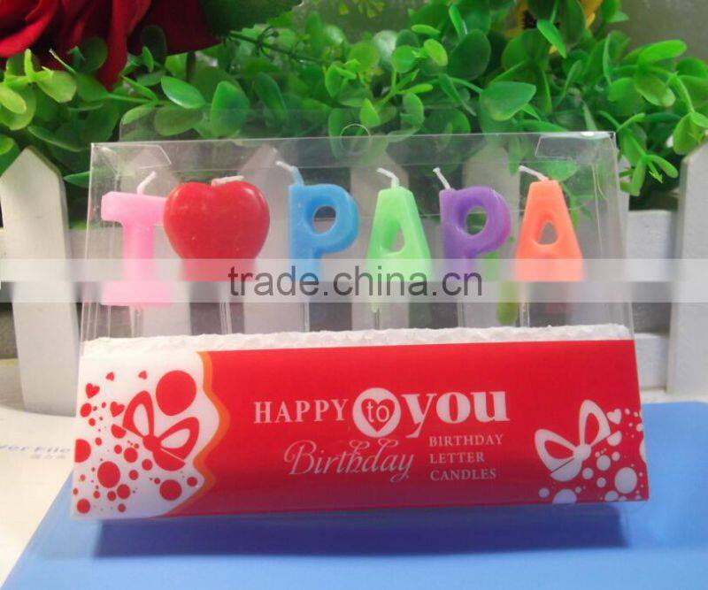 Alphabet Letter Candles