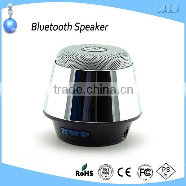 Top quality stainless steel mini bluetooth speaker with fm radio