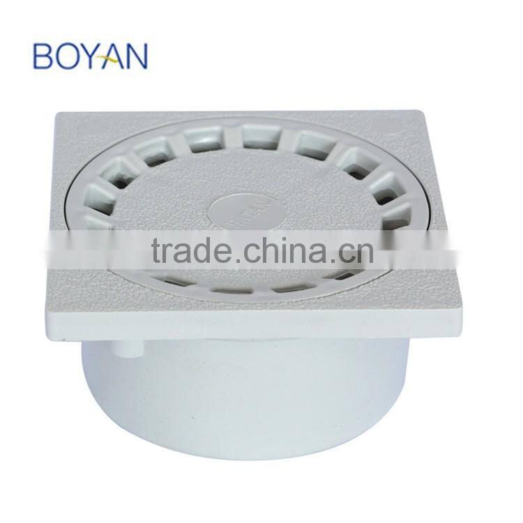 China Supplier Bathroom PVC Round Shower Plastic Floor Drain
