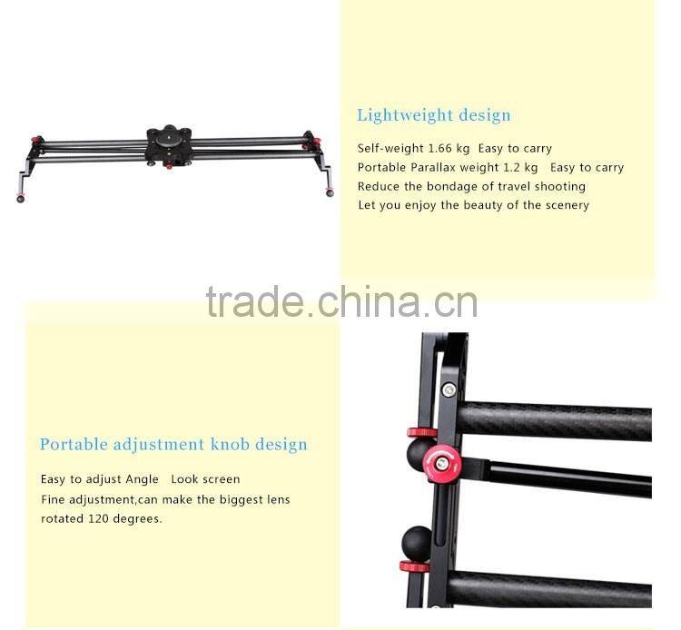 Carbon fiber wholesale motorized hot sale manufactory 120cm camera slider with time lapse function